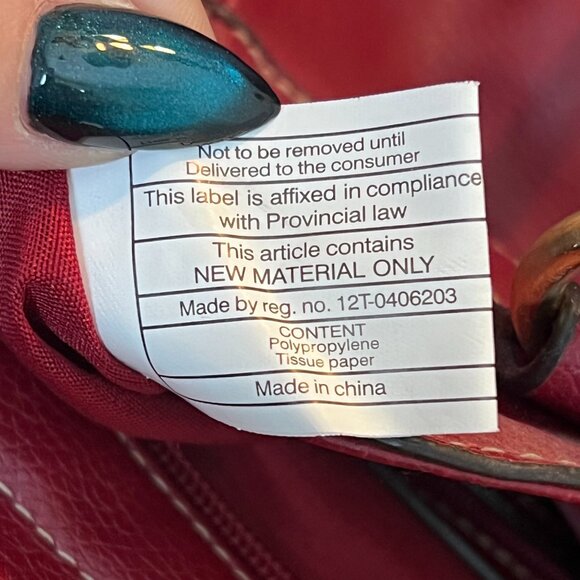 Unbranded Vintage Burgundy Vegan Leather Handbag - Picture 7 of 9